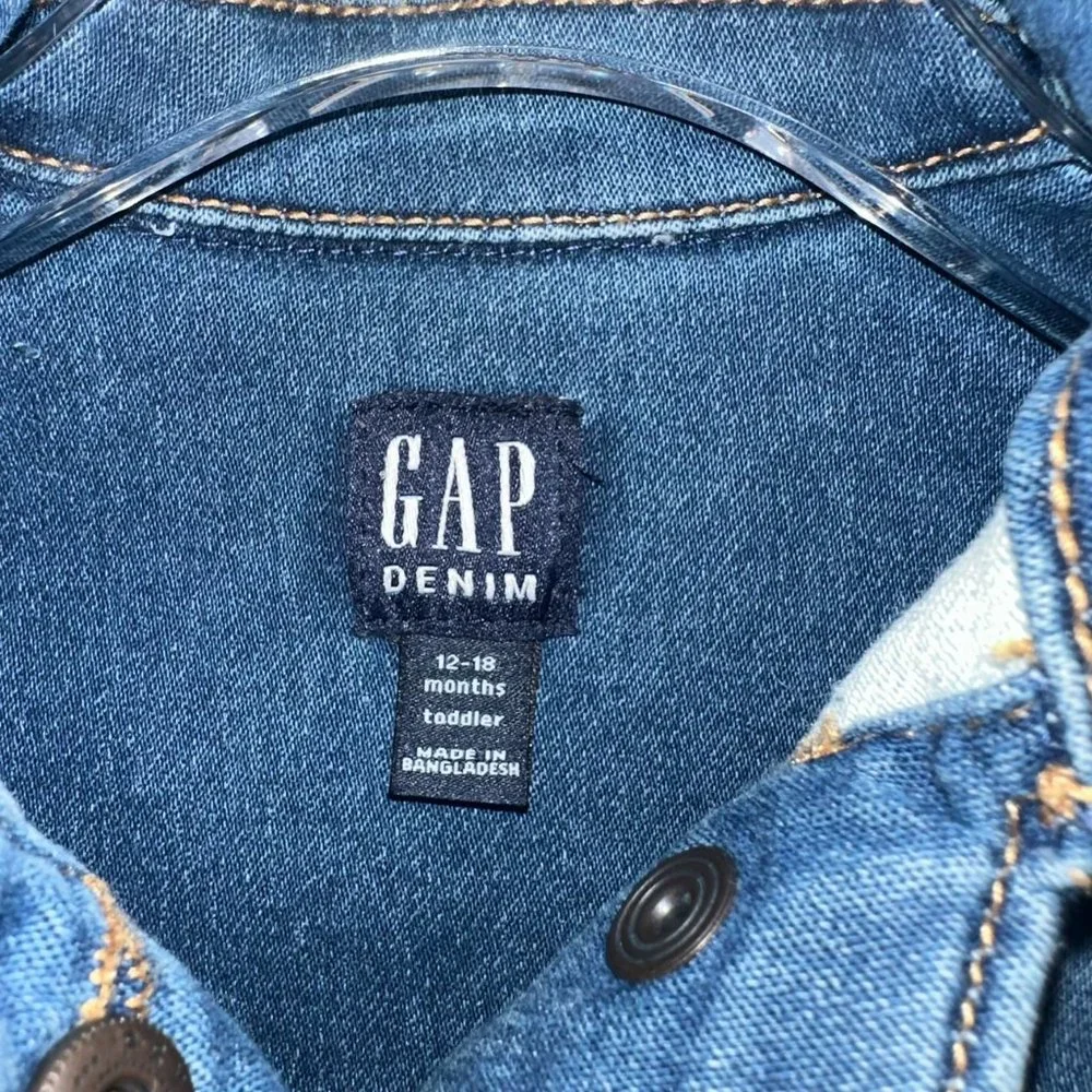 Toddler Girl Gap Denim Jean Jacket Size 12-18 months
